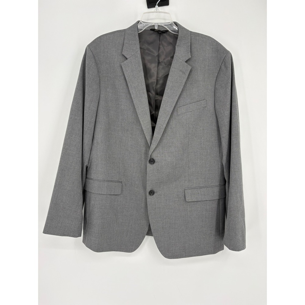 Banana Republic Blazer Mens 46R Gray Herringbone Two Button Formal Jacket